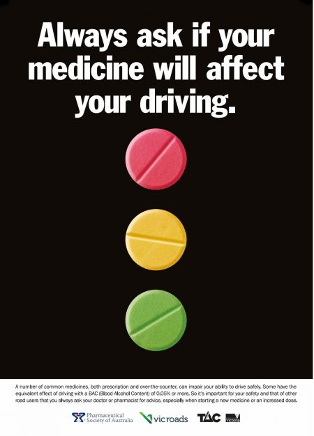 Always ask if your medicine will affect your driving.