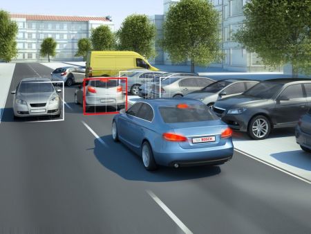 Car with auto emergency braking (AEB) Car with auto emergency braking (AEB)