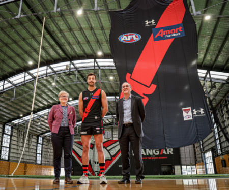 Essendon Football Club's new sash could save lives