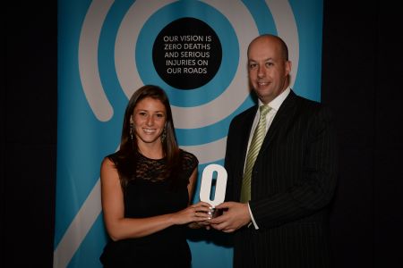 Southern Cross Ten’s Tracy Alexander accepts the Best Regional News Story award