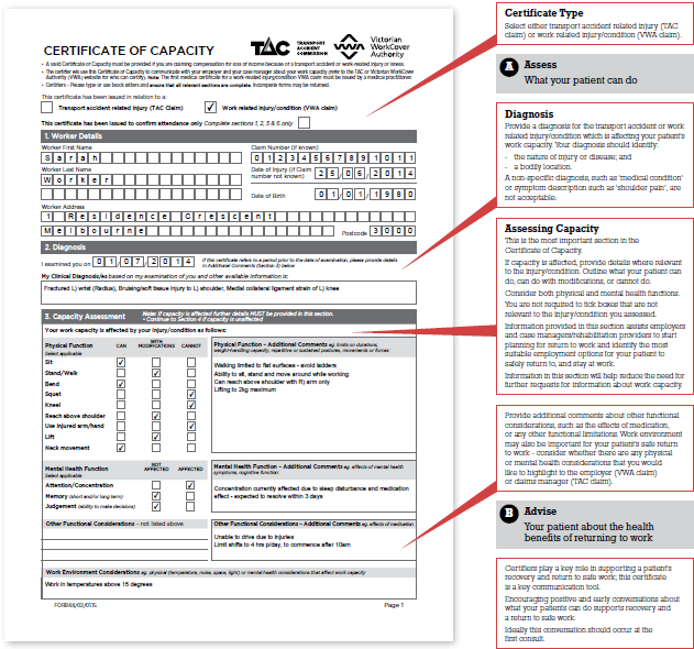 Workcover claim form Workcover claim form