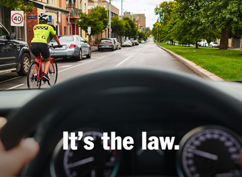 It's now law to provide cyclists with space on our roads