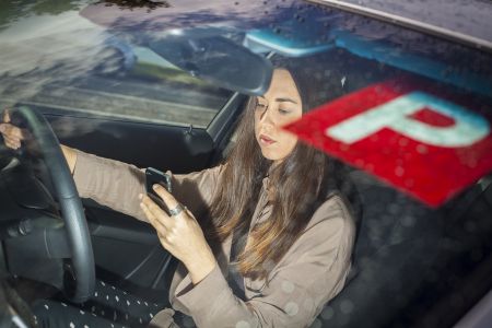 P Plater driver texting 