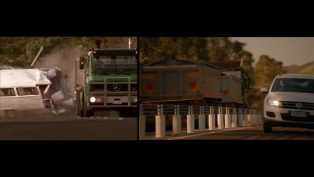 Scene from the new TAC TV ad - Then and now 