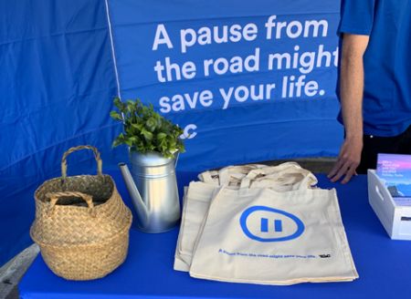 A Pause Stop for people to take a break on their way while travelling through Victoria