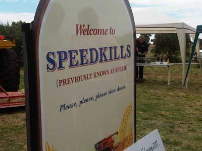 The new Speedkills sign The new Speedkills sign